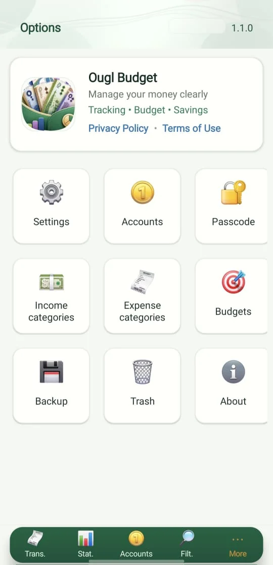 Ougl Budget screenshot 4